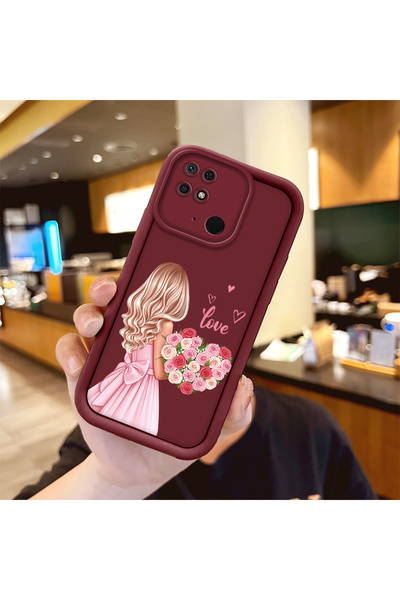 Hontinga حافظة هاتف ملونة لطيفة من مادة السيليكون المتوافقة مع هاتف Xiaomi Re...