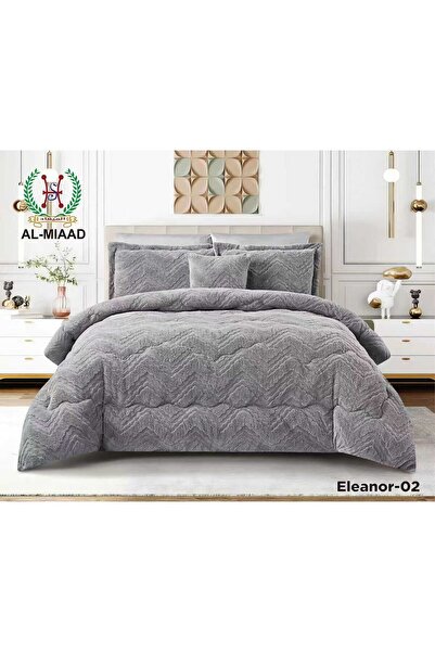 ALMIAAD مفــرش الينور شتوي مخمل فرو - لحاف نفرين 7قطع -230*250