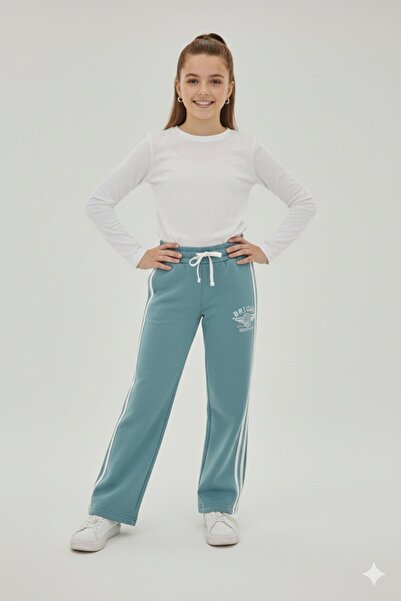 ASYAKİDS CLUB Girl's Thick Winter Fleece-Lined Sweatpants