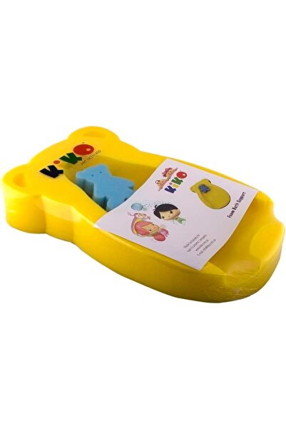 Kiko دعامة إسفنجية للاستحمام 01-11400 للأطفال من الولادة فما فوق، لون أصفر