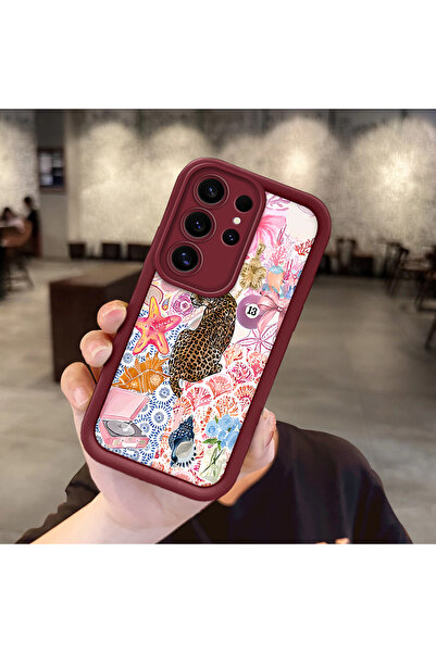 Hontinga حافظة هاتف سامسونج جالاكسي S24 ألترا متوافقة مع مادة السيليكون المضا...