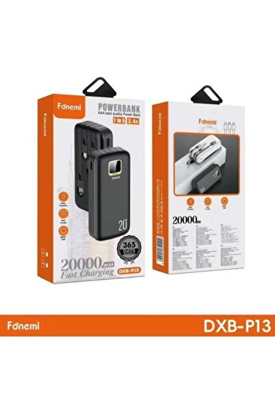 Generic بنك طاقة فونيمي DXB-P13 بسعة 20000 مللي أمبير مع خاصية الشحن السريع