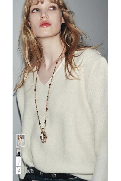 Unzilee Metal Flower Bottle Necklace Zra Brand Model Necklace