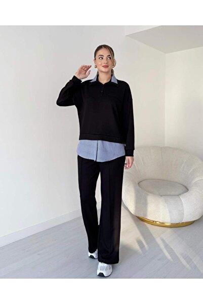 Paraf style Comfortable Fit Women's Suit Shirt Detailed