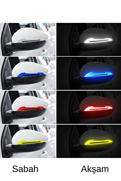 Privo شريط عاكس ملون لحماية مرآة السيارة - شريط حماية للمرآة الجانبية (زوج واحد)