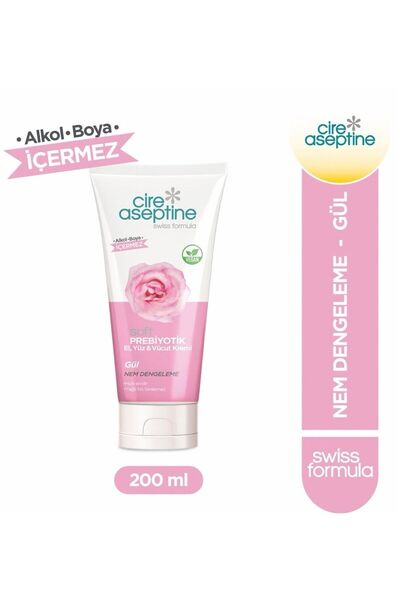 YİFOREVERS KOZMETİK كريم سوفت بريبايوتيك روز لليدين والوجه والجسم 200 مل