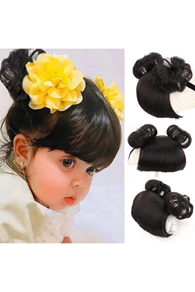 Generic شعر مستعار للأطفال من كولورفاي، قطعة واحدة، مع مشبك لإكسسوارات الشعر ...