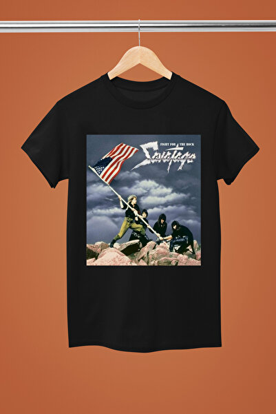 MAGORS Savatage Printed Cotton Short Sleeve Regular Fit Rock T-Shirt