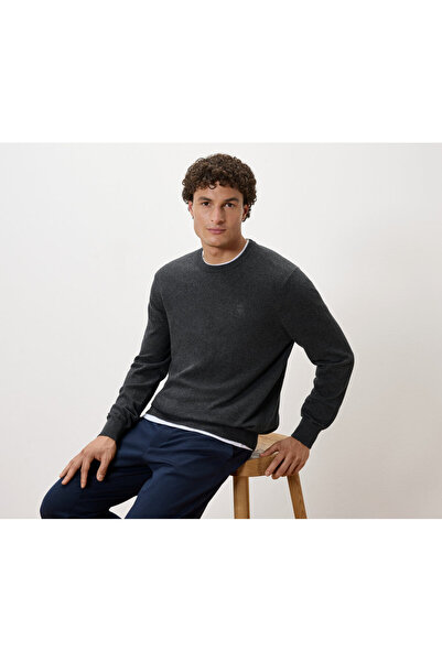 Tchibo Men's Sweater, Crew Neck, Gray. K. Gray