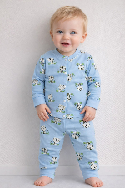 CiciTime Çocuk Modası 100% Cotton Baby Girl and Boy Long Sleeve Top and Botto...