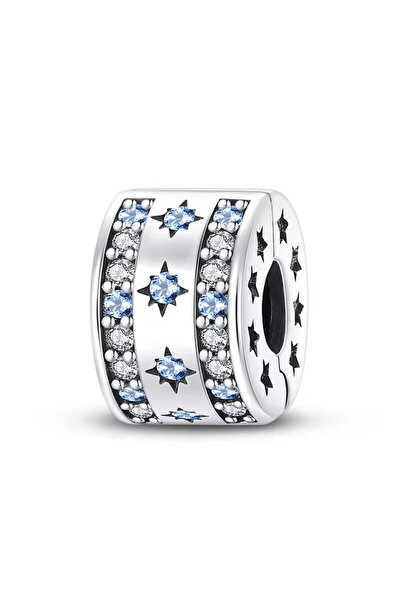 Fubena Starry and Striped Stone Clip Charm