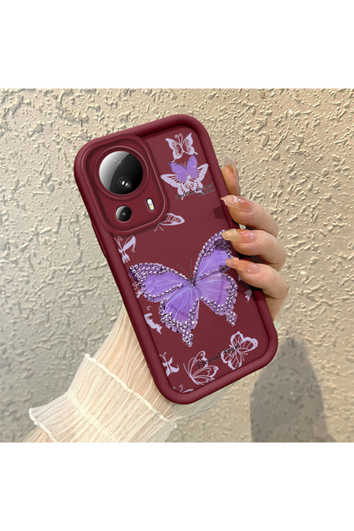 Hontinga حافظة هاتف متوافقة مع هاتف Xiaomi Mi 13 Lite مصنوعة من مادة السيليكو...