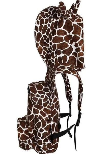 Morikukko BACKPACK KIDS GIRAFFE FEATHER WIDE PRINT