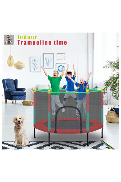 LAOBAN Trampoline, Kids Adult Bouncer, Baby Jumper, Children Bouncers With Gu...