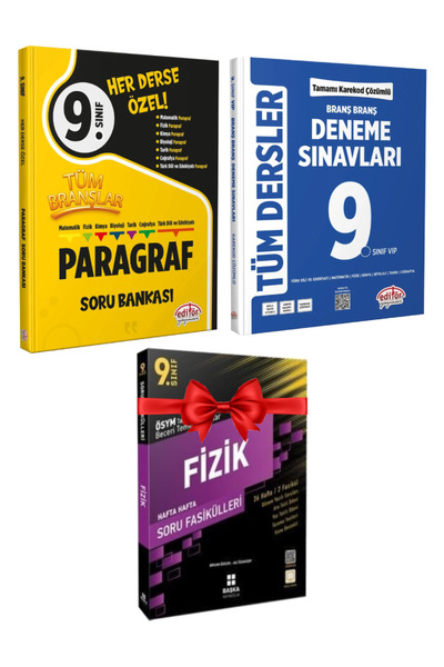 Editör Yayınevi 9. Sınıf Her Derse Özel Paragraf Soru Bankası+ Branş Branş De...