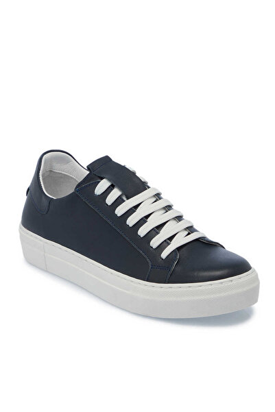 Tergan Lacivert Hakiki Deri Kadın Sneaker - K25S1AY68368-A31