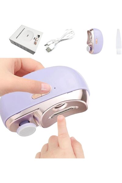 Generic مقص أظافر كهربائي متعدد الوظائف 2 في 1، مضاد للقرص، سرعة قابلة للتعدي...