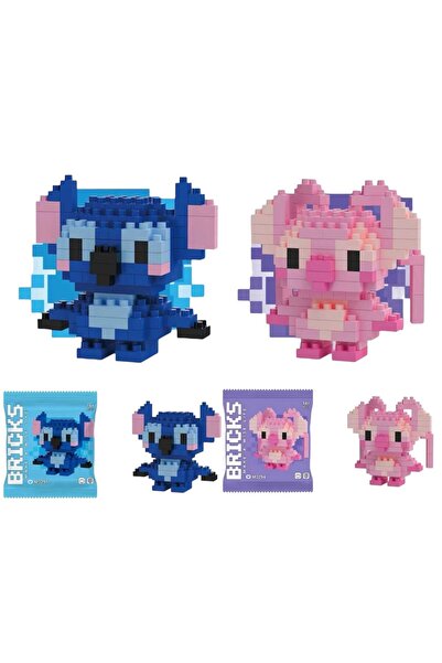 LEON TOYS bricks Stitch ve Angel 2'li yeni tip plastik ambalajı ile daha uygu...