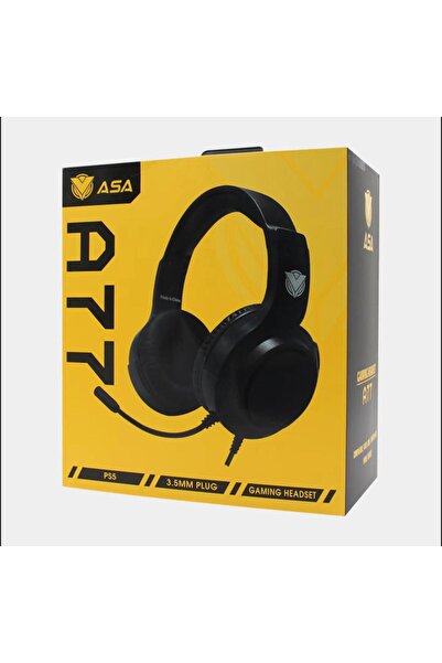 ASA A77 Wired Gaming Headset with Microphone, 3.5mm Jack, Over-Ear Stereo Headphones