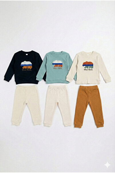 tinytrends Baby Boy & Child Wild Trail Embroidered 6-Piece Set