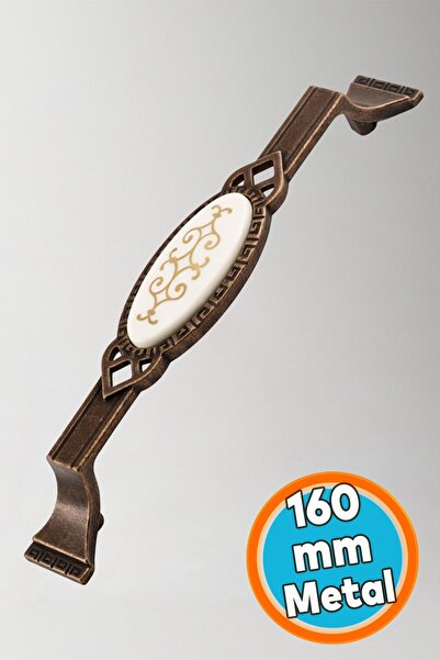 NZB Mobilya Çekmece Dolap Kapak Kulpu Dayanıklı Kulbu Kulpları 160 mm Antik B...