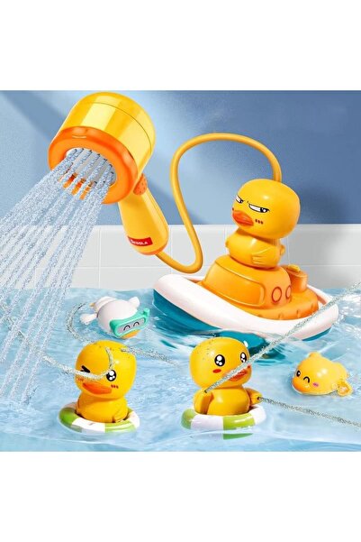 AMERTEER ألعاب استحمام على شكل بطة صغيرة