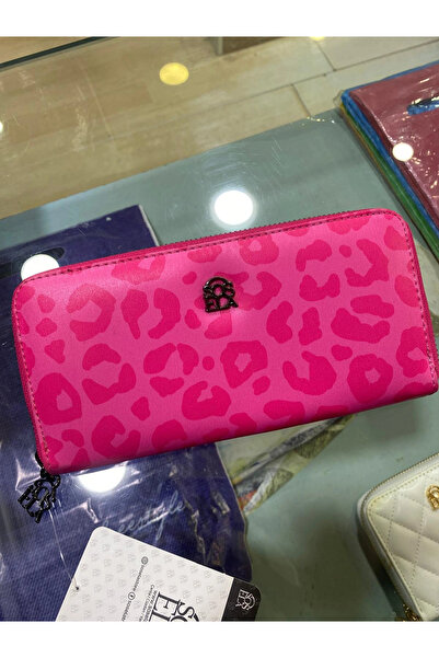 SOSELA محفظة 56-4019 بنمط الفهد باللون الوردي