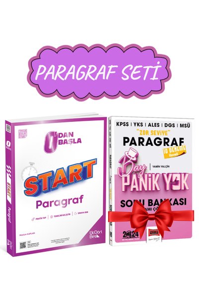 Üç Dört Beş Yayıncılık 0'dan Başla Start Paragraf Soru Bankası+Bay Panik Yok ...