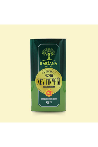 Rabiana zeytin & zeytinyağı Sızma Mut Zeytinyağ 5 Lt Teneke