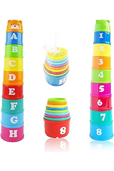 Bukela Stacking Cups with Letters and Numbers