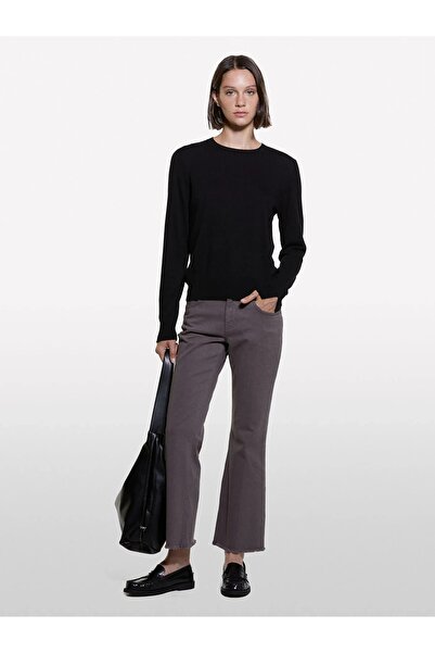 Sisley Pulover cu croială normală din amestec de cașmir Pulover negru pentru femei - 325A102HM100F