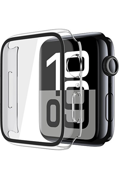 HYX 2 Pack Tempered Glass Case Compatible for Apple Watch Series 11 (2025) Series 10 46mm