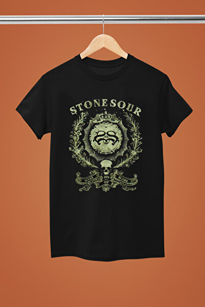 MAGORS Stone Sour the Rock Band Printed Cotton Short Sleeve Regular Fit Rock T-Shirt