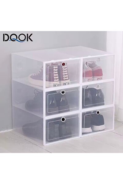 cc bin shihon Shoe storage box, 6-piece set