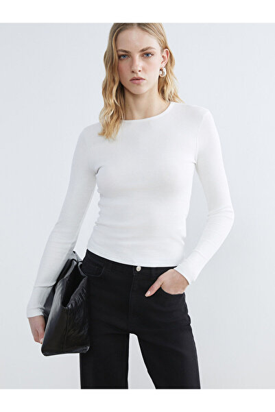 LC Waikiki Two Mt Shop Quality Lcw Vision White Ribbed Plain Super Skinny & E...