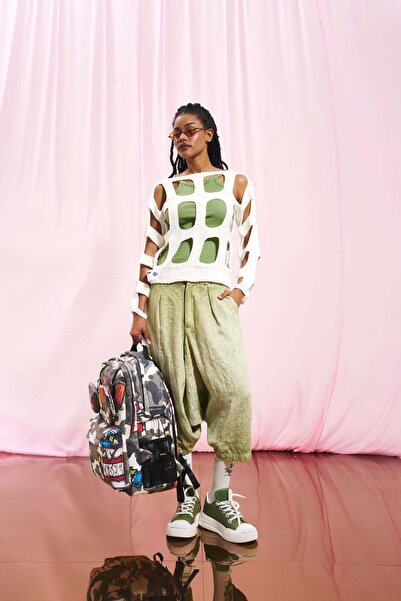 VDR Ekru Pencere Detayli Kazak 17168