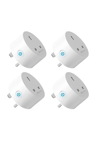 Baytion WiFi Smart Plug, 16A WLAN Smart Socket with Energy Monitoring, 4 Pack