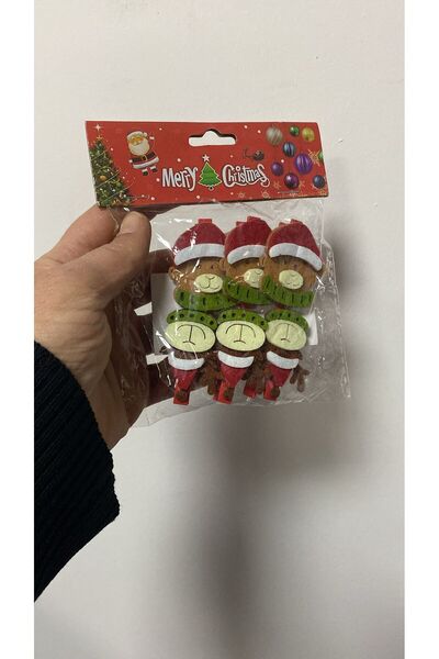 elif aksesuar زينة عيد الميلاد المزودة بمشبك 3