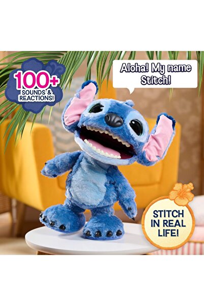 Cici Oyuncak Stitch Just Play Ultimate Interactive 43 cm Peluş 100+ Ses & Rea...