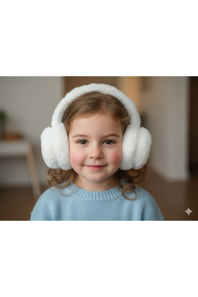 REBBEX Adjustable Winter Children's Headphones with Plush Rabbit Figure