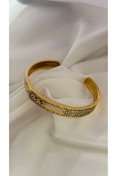 BYYEŞO Tek Taş Detaylı Çelik Kelepçe