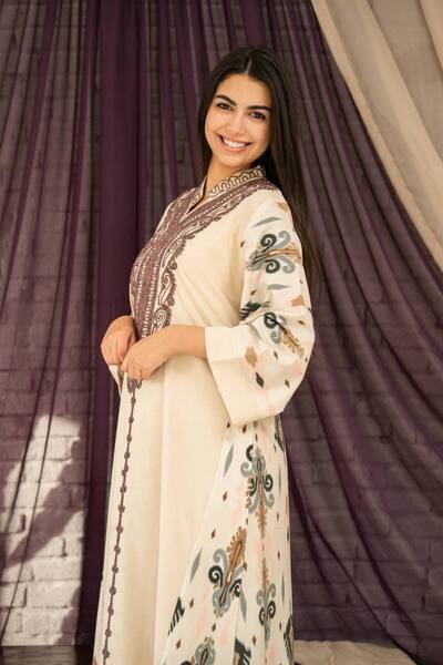 AFandina Mother and daughter jalabiya… elegance suitable for home and gatheri...