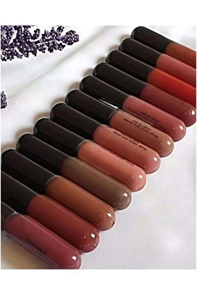 Moda Beauty Liquid Lipstick Set of 12 Pieces Multicolor