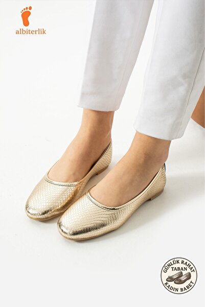 AlbiShoes Trend Women's Ballet Flats Office Shoes Casual Ballet Flats Round T...