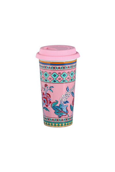 Lucky Art Bloome Bone Kapakli Mug 450ML LYBA 101