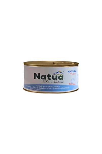 Natua ناتوا طعام رطب للكتن بالتونة والسردين في الجيلي 85g