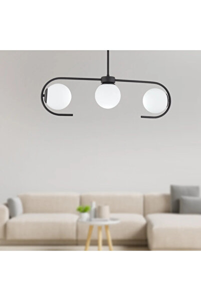 HubRom DIASPOR 3948-03-BLL Μαύρος πολυέλαιος 71x55 cm 3xE27 Μέγιστο 60W