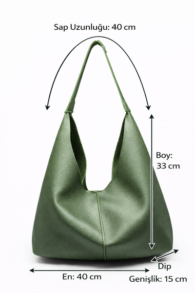 HBS Minimal Clamshell Natural Leather Inner Lining Shoulder Bag Shoulder Bag