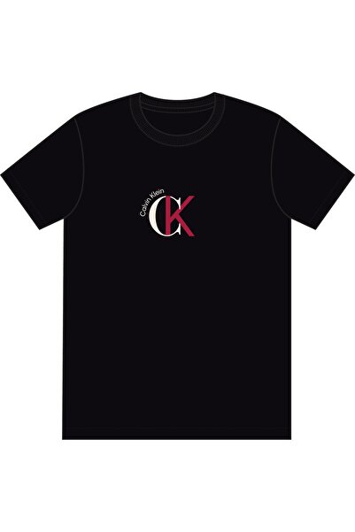 Calvin Klein Erkek 2 Tone Grafik Detaylı T-shirt
