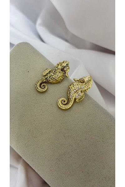 BYYEŞO Minimal Sea Horse Earrings (Steel)